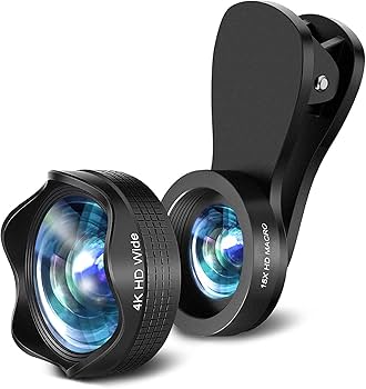 レンズの先に取り付けるレンズ！広角&マクロになる！美品 Amazon.co.jp: LUXSURE 広角レンズ iphone スマホ マクロレンズ